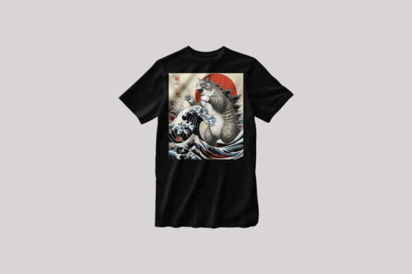 Playera de gato Catzilla